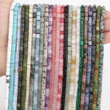 Natural Stone Cylinder Jaspers Crystal Quartz Beads