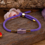 Natural Stone Cylinder Nugget Beads Rope Bohemia Women Bracelet