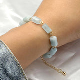 Aquamarine Chakra Chain Bracelet for Women