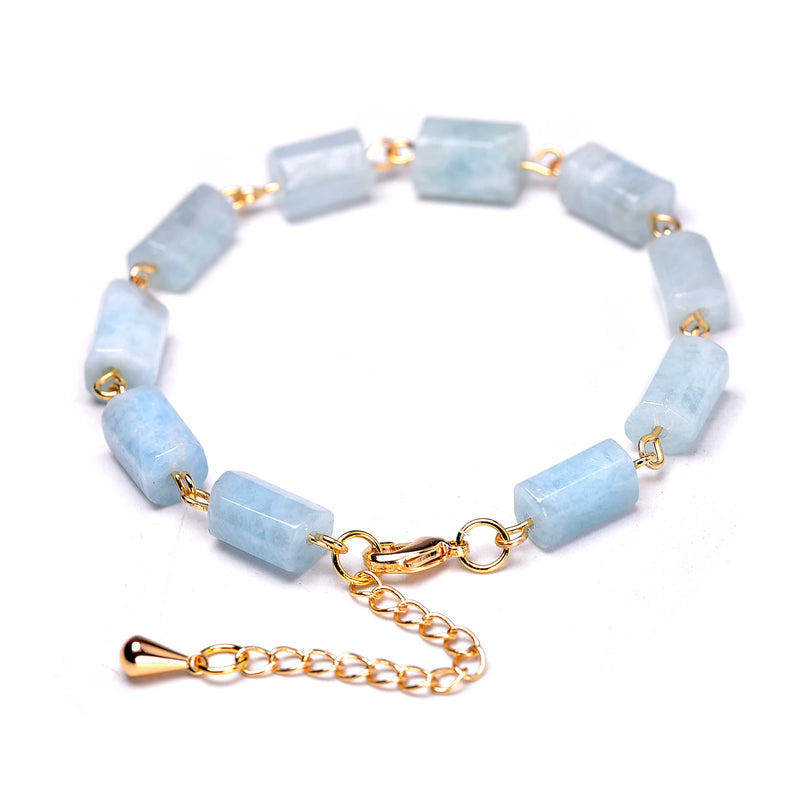 Aquamarine Chakra Chain Bracelet for Women