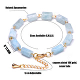 Aquamarine Chakra Chain Bracelet for Women