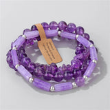 Dalmation Beads Bracelet Amethyst Opal Quartz Charm Bracelet