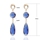 Natural Stone Dangle Earrings Summer Crystal Boho Jewelry Gift