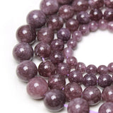 Dark Purple Chalcedony Round Spacer Beads 6-12MM