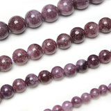 Dark Purple Chalcedony Round Spacer Beads 6-12MM