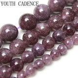 Dark Purple Chalcedony Round Spacer Beads 6-12MM