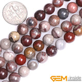 Dark Red Fantasy Jaspers Round Beads 8-10mm Strand 15 inch