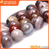 Dark Red Fantasy Jaspers Round Beads 8-10mm Strand 15 inch
