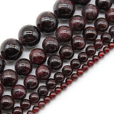 Dark Red Garnet Beads Round Loose Beads 4/6/8/10/12mm