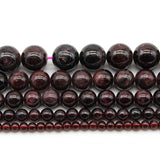 Dark Red Garnet Beads Round Loose Beads 4/6/8/10/12mm