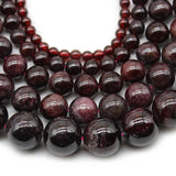 Dark Red Garnet Beads Round Loose Beads 4/6/8/10/12mm