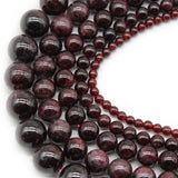 Dark Red Garnet Beads Round Loose Beads 4/6/8/10/12mm