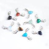 Natural Stone Deer Head Pendant Necklace Women Dinner Party Accessories