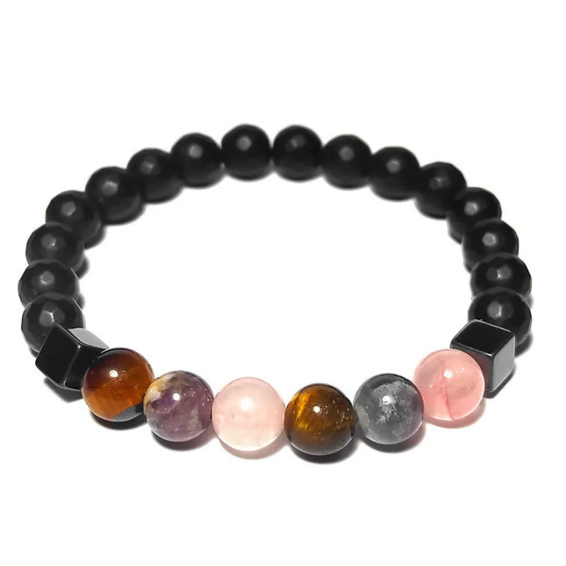 Natural Stone Bracelet Lucky Fashion Colorful Gemstones Healing Beaded