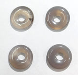 Natural Stone Donut Necklace Pendant 18mm Round Circle Healing Crystal Bead