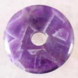 Lapis Crystal Donut Necklace Pendant 30mm Round Circle Healing Bead