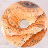 Natural Stone Donut Necklace Pendant 30mm Round Circle Healing Real Picture Jasp