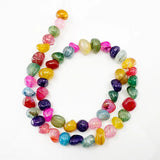 Dragon Veins Agates Beads 10-12mm Strand 15''