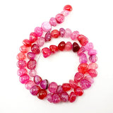 Dragon Veins Agates Beads 10-12mm Strand 15''