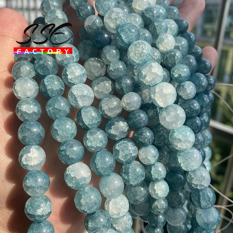 Dragon Veins Crystal Quartz Beads Round Loose Beads 8mm 10mm