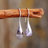 Red Jaspers Stone Drop Earrings for Women