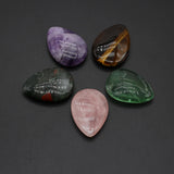Natural Stone Drop Pendant Green Fluorite Amethyst
