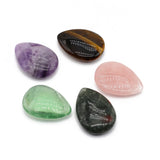 Natural Stone Drop Pendant Green Fluorite Amethyst