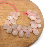 Pink Crystal Drop-shaped Stone Charm for DIY Jewelry Making