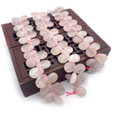 Pink Crystal Drop-shaped Stone Charm for DIY Jewelry Making
