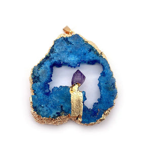 Druzy Crystal Pendants for Women Necklace DIY Jewelry Making