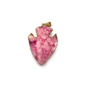 Natural Stone Druzy Crystal Pendants for Earrings