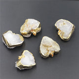 Heart Shape Natural Stone Druzys Agate Pendants