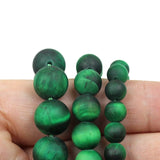 Matte Green Tiger Eye Round Spacer Beads 4-12mm for Jewelry Making