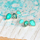 Natural Stone Earrings Ear Climber Crawler Earrings