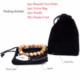 Stone Elastic Bracelet Micro Pave Cross Charm Women Men Rose Quartz Beads