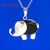 Stone Elephant Pendants Crystal Charm Jewelry 10pcs
