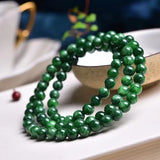 Emerald Jade Chain Bracelet Quartz Stone Bracelet