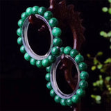 Emerald Jade Chain Bracelet Quartz Stone Bracelet