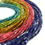 Natural Stone Emperor Bracelet Cube Beads Charms DIY Jewelry