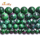 Natural Stone Epidote Zoisite Beads Round Loose Beads 15'' 4-12mm