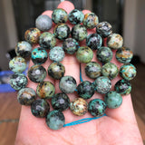 Faceted African Turquoise Loose Spacer Beads 15'' 6 8 10mm