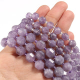 Faceted Amethyst Beads Olive Shape Loose Stone Beads 8 10mm