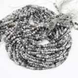 Faceted Eagle Eye Stone Loose Beads for Jewelry Making
