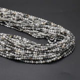 Faceted Eagle Eye Stone Loose Beads for Jewelry Making