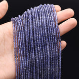 Natural Stone Cordierite Faceted Beads 2mm