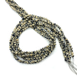 Natural Stone Faceted Beads Dalmatian Stone Charm Bracelet