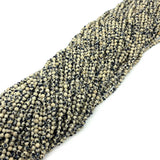 Natural Stone Faceted Beads Dalmatian Stone Charm Bracelet