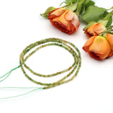 Green Yellow Tourmaline Faceted Beads 2mm