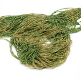 Green Yellow Tourmaline Faceted Beads 2mm