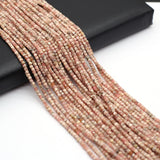 Rhodochrosite Faceted Beads 2mm for Jewelry Making